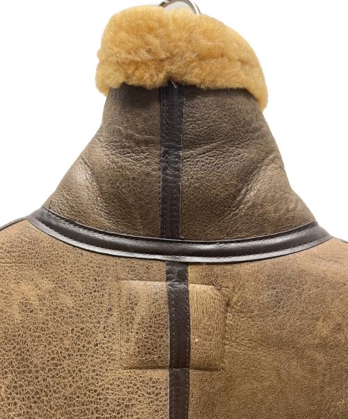 SCHOTT BROS.（ショット）SCHOTT BROS. (ショットブロス) B-3ムートンジャケット ブラウン サイズ:Sの古着・服飾アイテム