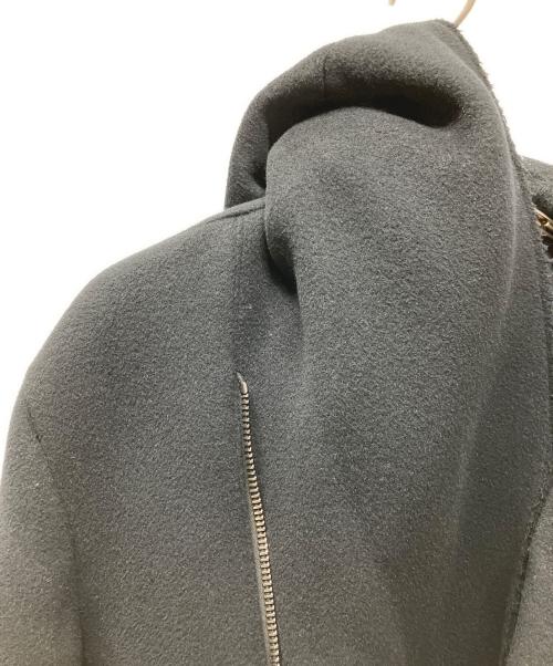 Junhashimoto（ジュンハシモト）Junhashimoto (ジュンハシモト) ウールコート ブラック サイズ:Ｌの古着・服飾アイテム