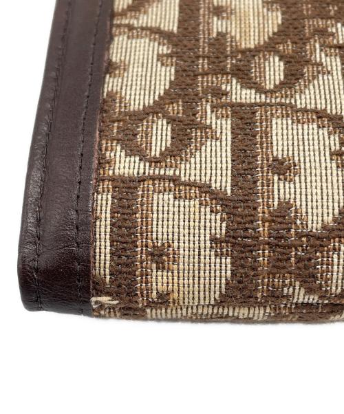 Christian Dior（クリスチャン ディオール）Christian Dior (クリスチャン ディオール) トロッター 2つ折り財布 ブラウン×ベージュの古着・服飾アイテム