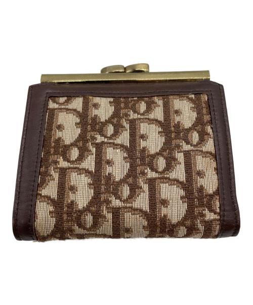 Christian Dior（クリスチャン ディオール）Christian Dior (クリスチャン ディオール) トロッター 2つ折り財布 ブラウン×ベージュの古着・服飾アイテム