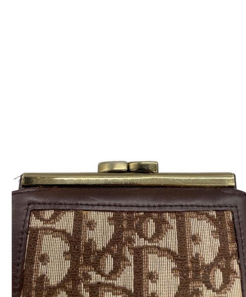 Christian Dior（クリスチャン ディオール）Christian Dior (クリスチャン ディオール) トロッター 2つ折り財布 ブラウン×ベージュの古着・服飾アイテム