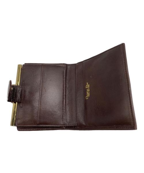 Christian Dior（クリスチャン ディオール）Christian Dior (クリスチャン ディオール) トロッター 2つ折り財布 ブラウン×ベージュの古着・服飾アイテム
