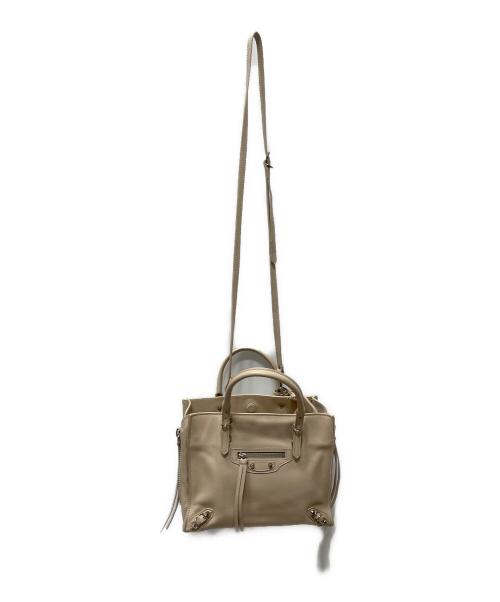 BALENCIAGA（バレンシアガ）BALENCIAGA (バレンシアガ) 2WAYハンドバッグ ベージュの古着・服飾アイテム