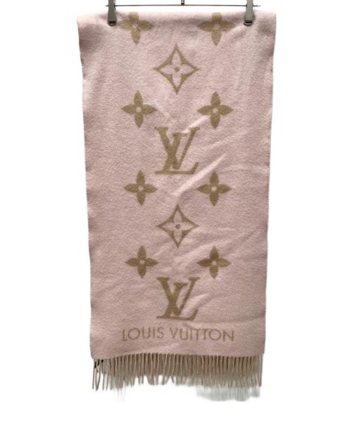 LOUIS VUITTON（ルイ ヴィトン）LOUIS VUITTON (ルイ ヴィトン) カシミヤマフラー ピンクの古着・服飾アイテム