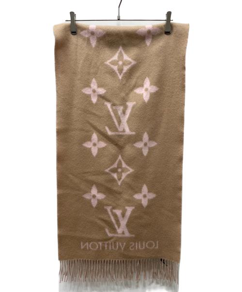 LOUIS VUITTON（ルイ ヴィトン）LOUIS VUITTON (ルイ ヴィトン) カシミヤマフラー ピンクの古着・服飾アイテム