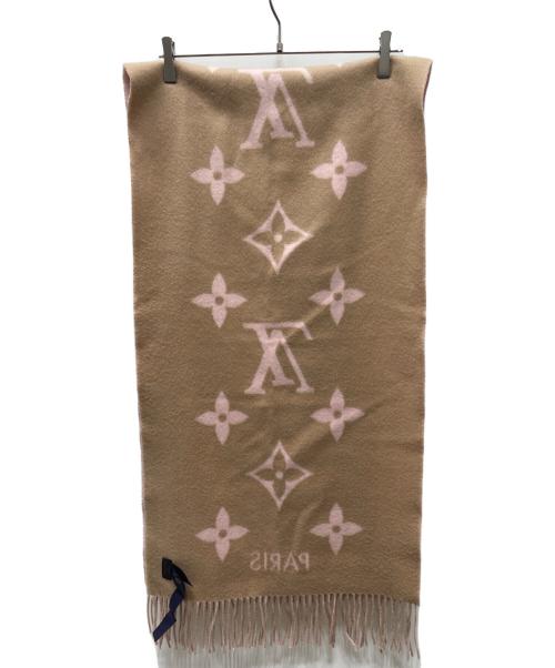 LOUIS VUITTON（ルイ ヴィトン）LOUIS VUITTON (ルイ ヴィトン) カシミヤマフラー ピンクの古着・服飾アイテム