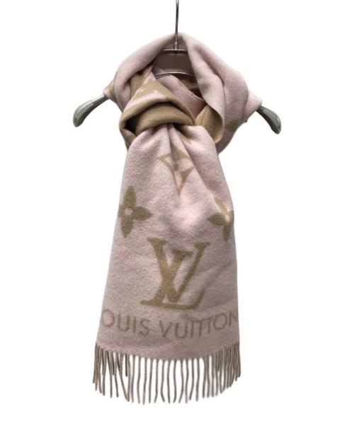 LOUIS VUITTON（ルイ ヴィトン）LOUIS VUITTON (ルイ ヴィトン) カシミヤマフラー ピンクの古着・服飾アイテム
