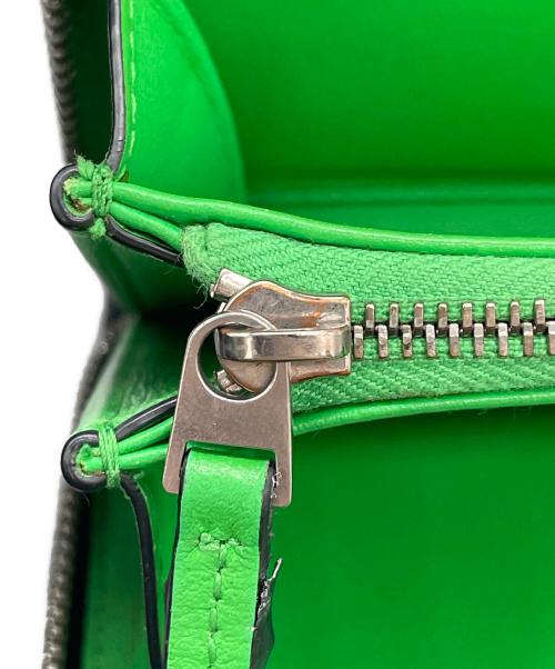 BOTTEGA VENETA（ボッテガベネタ）BOTTEGA VENETA (ボッテガベネタ) マキシントレチャート バイカラー ブラック×グリーンの古着・服飾アイテム