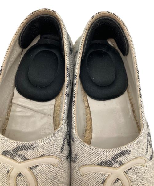 CHANEL（シャネル）CHANEL (シャネル) エスパドリーユ ブルー×ブラウン サイズ:37の古着・服飾アイテム