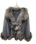 SAGA FURS（サガファーズ）の古着「ポンチョ」｜ブラック