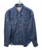 LEVI'Sリーバイス）の古着「デニムウエスタンシャツ」｜インディゴ