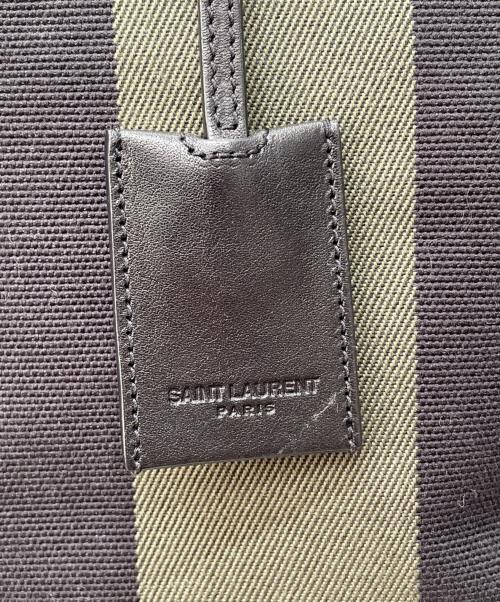 Saint Laurent Paris（サンローランパリ）Saint Laurent Paris (サンローランパリ) キャンバストートバッグ ブラック×カーキの古着・服飾アイテム