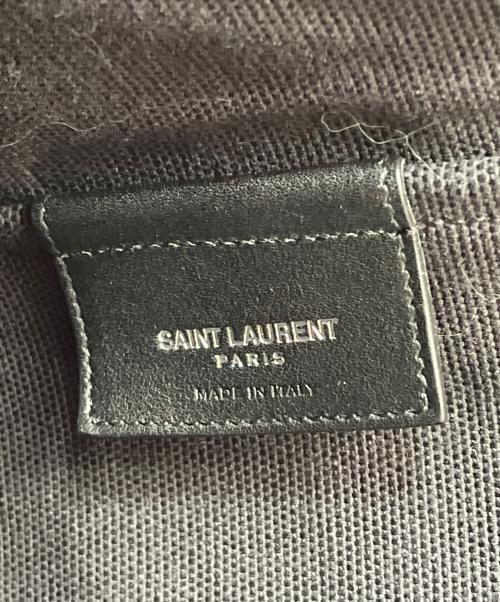 Saint Laurent Paris（サンローランパリ）Saint Laurent Paris (サンローランパリ) キャンバストートバッグ ブラック×カーキの古着・服飾アイテム