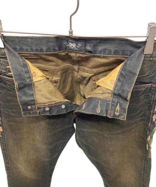 RRL（ダブルアールエル）RRL (ダブルアールエル) Side Chimayo Stitch Black Denim Pants インディゴ サイズ:78.5（W31）の古着・服飾アイテム