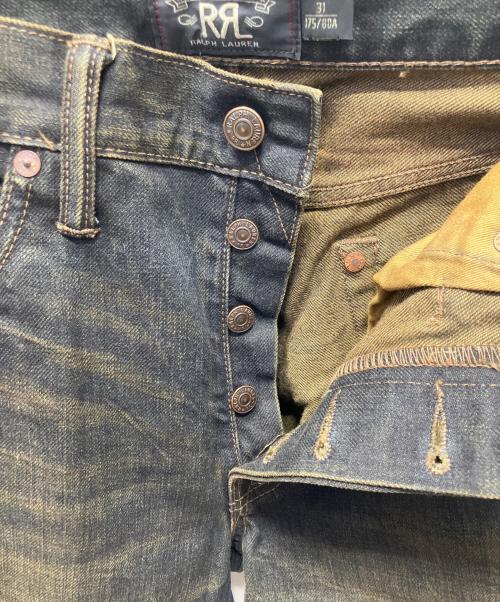 RRL（ダブルアールエル）RRL (ダブルアールエル) Side Chimayo Stitch Black Denim Pants インディゴ サイズ:78.5（W31）の古着・服飾アイテム