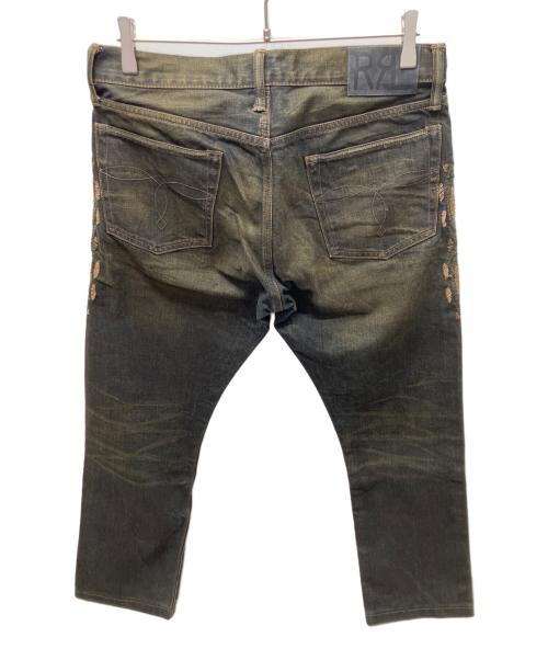 RRL（ダブルアールエル）RRL (ダブルアールエル) Side Chimayo Stitch Black Denim Pants インディゴ サイズ:78.5（W31）の古着・服飾アイテム