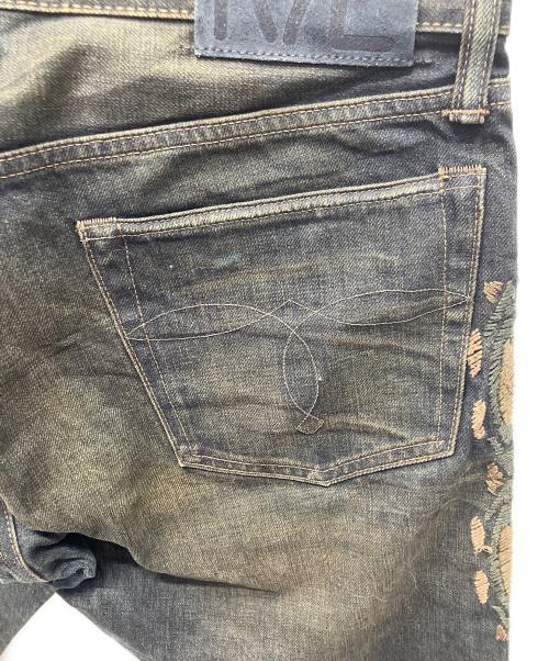 RRL（ダブルアールエル）RRL (ダブルアールエル) Side Chimayo Stitch Black Denim Pants インディゴ サイズ:78.5（W31）の古着・服飾アイテム