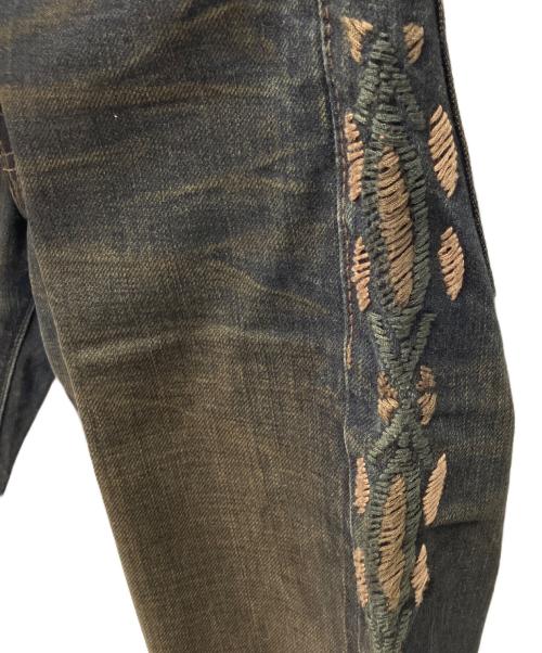 RRL（ダブルアールエル）RRL (ダブルアールエル) Side Chimayo Stitch Black Denim Pants インディゴ サイズ:78.5（W31）の古着・服飾アイテム