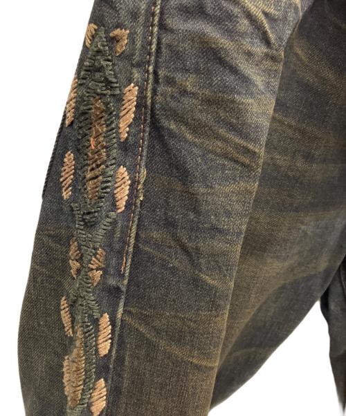 RRL（ダブルアールエル）RRL (ダブルアールエル) Side Chimayo Stitch Black Denim Pants インディゴ サイズ:78.5（W31）の古着・服飾アイテム