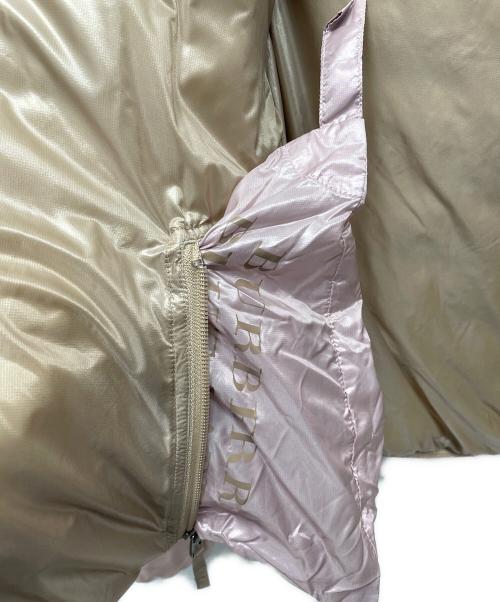 BURBERRY BLUE LABEL（バーバリーロンドンブルーレーベル）BURBERRY BLUE LABEL (バーバリーロンドンブルーレーベル) ダウンジャケット ピンク サイズ:38の古着・服飾アイテム