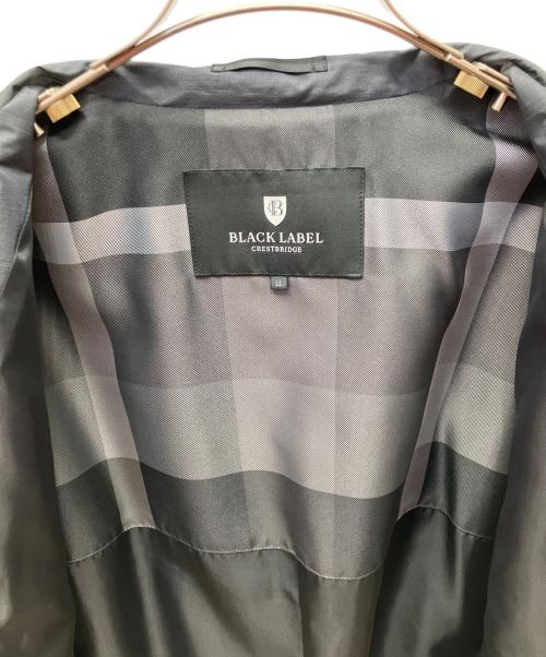 BLACK LABEL CRESTBRIDGE（ブラックレーベル クレストブリッジ）BLACK LABEL CRESTBRIDGE (ブラックレーベル クレストブリッジ) ステンカラーコート ブラック サイズ:LLの古着・服飾アイテム