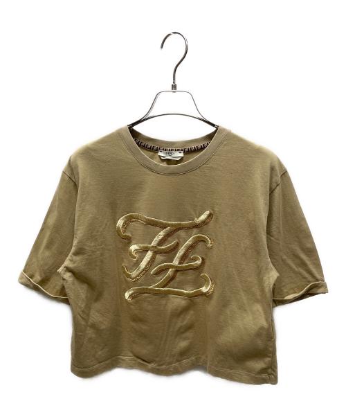 FENDI（フェンディ）FENDI (フェンディ) 半袖カットソー カーキ サイズ:Mの古着・服飾アイテム
