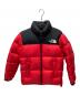 THE NORTH FACE（ザ ノース フェイス）の古着「ダウンジャケット」｜レッド×ブラック