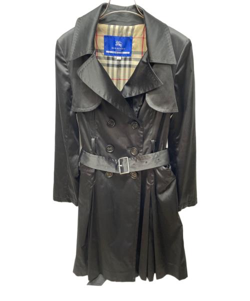 BURBERRY BLUE LABEL（バーバリーロンドンブルーレーベル）BURBERRY BLUE LABEL (バーバリーロンドンブルーレーベル) トレンチコート ブラック サイズ:38の古着・服飾アイテム