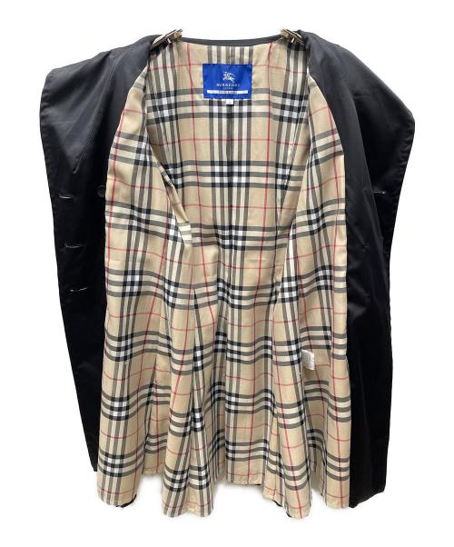 BURBERRY BLUE LABEL（バーバリーロンドンブルーレーベル）BURBERRY BLUE LABEL (バーバリーロンドンブルーレーベル) トレンチコート ブラック サイズ:38の古着・服飾アイテム