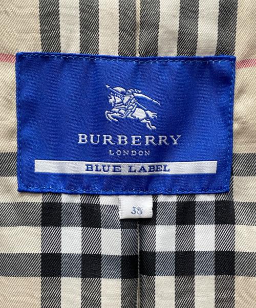 BURBERRY BLUE LABEL（バーバリーロンドンブルーレーベル）BURBERRY BLUE LABEL (バーバリーロンドンブルーレーベル) トレンチコート ブラック サイズ:38の古着・服飾アイテム