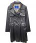 BURBERRY BLUE LABEL (バーバリーロンドンブルーレーベル) トレンチコート ブラック サイズ:38：12000円