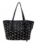 JIMMY CHOOジミーチュウ）の古着「スタースタッズハンドバッグ」｜ブラック