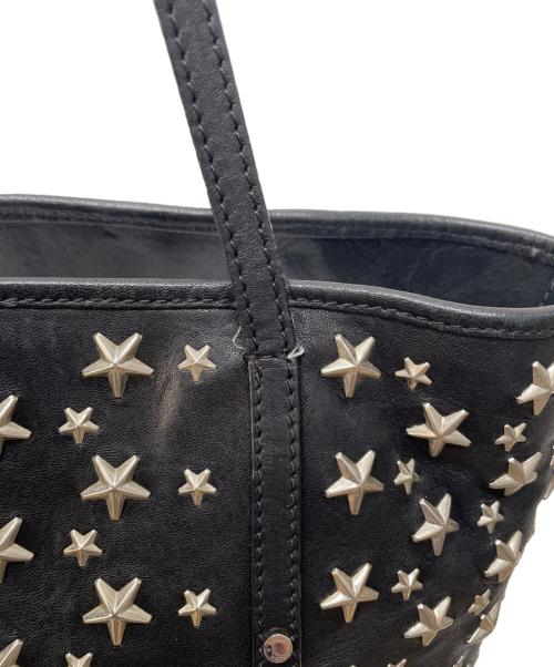 JIMMY CHOO（ジミーチュウ）JIMMY CHOO (ジミーチュウ) スタースタッズハンドバッグ ブラックの古着・服飾アイテム