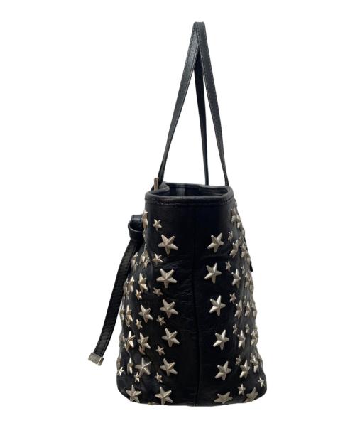 JIMMY CHOO（ジミーチュウ）JIMMY CHOO (ジミーチュウ) スタースタッズハンドバッグ ブラックの古着・服飾アイテム