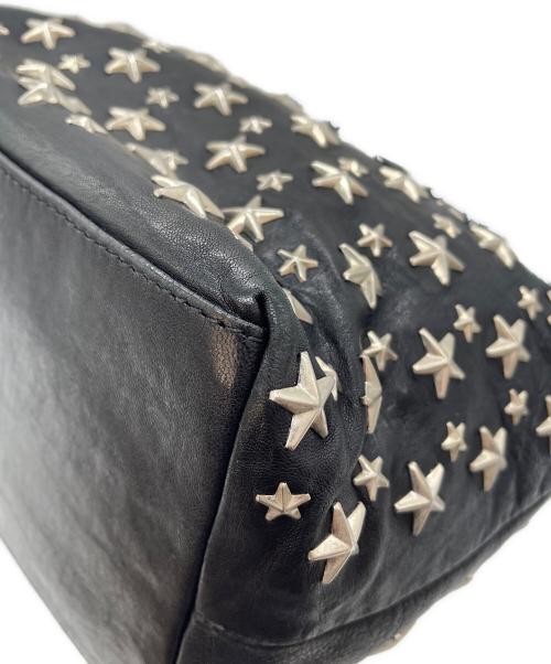JIMMY CHOO（ジミーチュウ）JIMMY CHOO (ジミーチュウ) スタースタッズハンドバッグ ブラックの古着・服飾アイテム