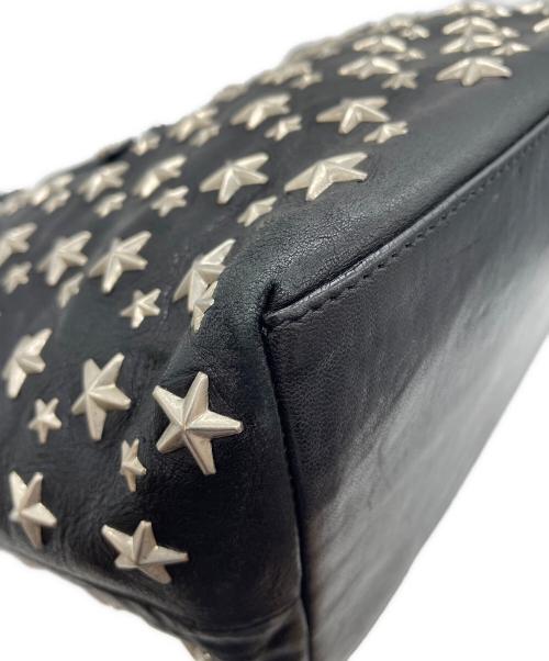 JIMMY CHOO（ジミーチュウ）JIMMY CHOO (ジミーチュウ) スタースタッズハンドバッグ ブラックの古着・服飾アイテム