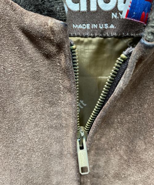 Schott（ショット）Schott (ショット) スウェードブルゾン ブラウン サイズ:44の古着・服飾アイテム