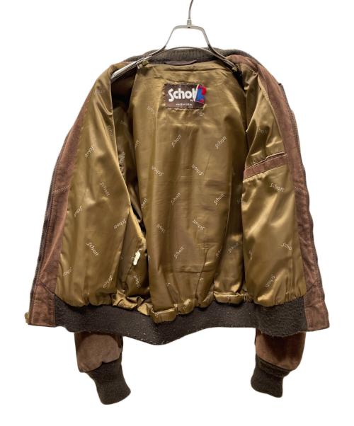 Schott（ショット）Schott (ショット) スウェードブルゾン ブラウン サイズ:44の古着・服飾アイテム