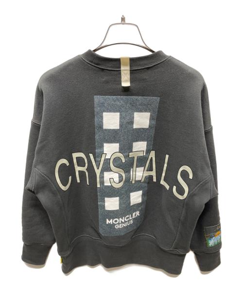 MONCLER（モンクレール）MONCLER (モンクレール) Advisory Board Crystals (アドバイザリー ボード クリスタルズ) クルーネックスウェット グレー サイズ:XSの古着・服飾アイテム