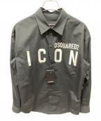 DSQUARED2ディースクエアード）の古着「長袖シャツ」｜ブラック