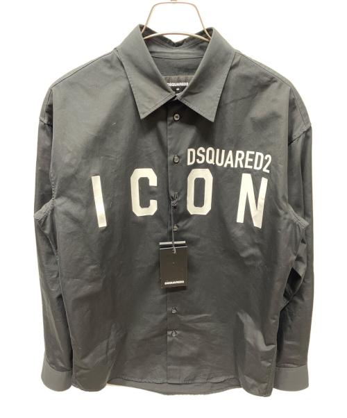 DSQUARED2（ディースクエアード）DSQUARED2 (ディースクエアード) 長袖シャツ ブラック サイズ:44の古着・服飾アイテム