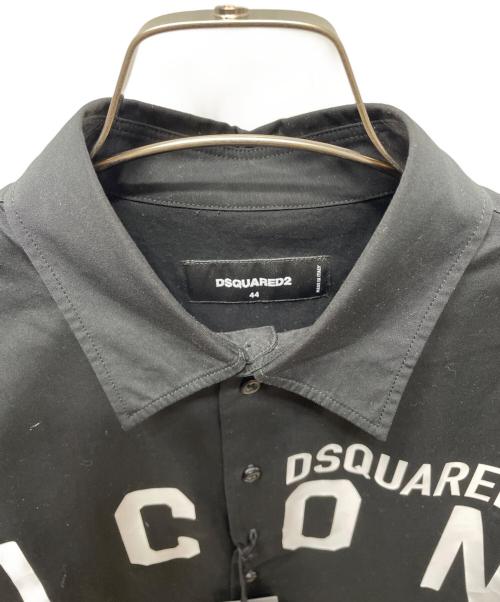 DSQUARED2（ディースクエアード）DSQUARED2 (ディースクエアード) 長袖シャツ ブラック サイズ:44の古着・服飾アイテム