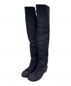 CHANELシャネル）の古着「デニムロングブーツ」｜インディゴ