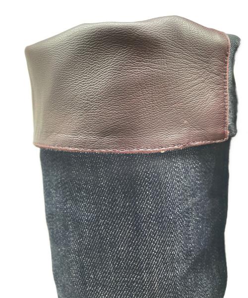 CHANEL（シャネル）CHANEL (シャネル) デニムロングブーツ インディゴ サイズ:35 1/2の古着・服飾アイテム