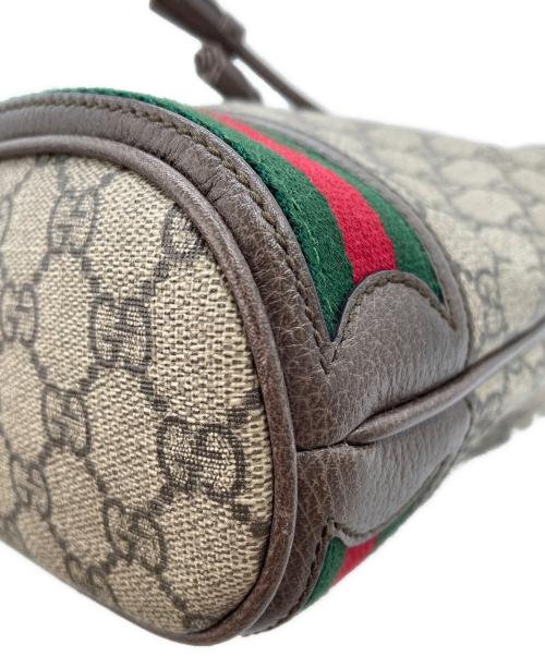 GUCCI（グッチ）GUCCI (グッチ) オフィディア スモール バケットバッグ ブラウン×ベージュの古着・服飾アイテム
