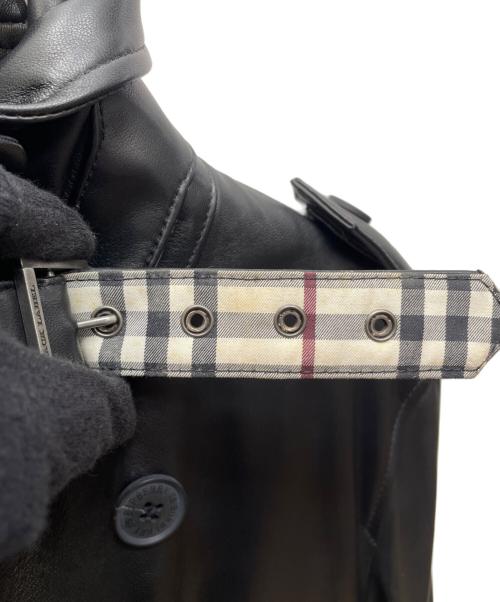 BURBERRY BLACK LABEL（バーバリーブラックレーベル）BURBERRY BLACK LABEL (バーバリーブラックレーベル) トレンチコート ブラック サイズ:Mの古着・服飾アイテム