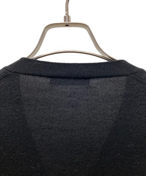 PRADA（プラダ）PRADA (プラダ) ウールハイゲージVネックニットカーディガン ブラック サイズ:38の古着・服飾アイテム