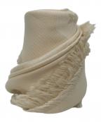 LOUIS VUITTONルイ ヴィトン）の古着「シルク混ストール」｜ホワイト