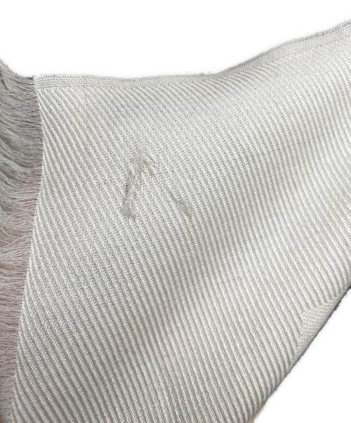 LOUIS VUITTON（ルイ ヴィトン）LOUIS VUITTON (ルイ ヴィトン) シルク混ストール ホワイトの古着・服飾アイテム