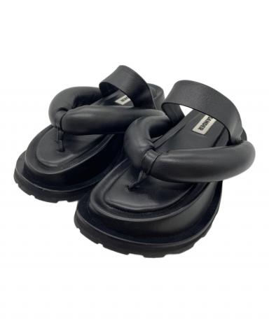 中古・古着通販】JIL SANDER (ジルサンダー) ビーチサンダル ブラック